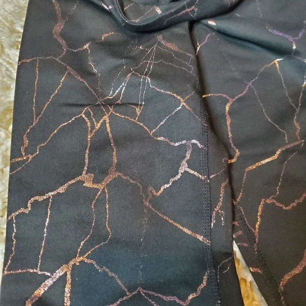 ZELLA Black Glisten Leggings - Sz. Small (7-8)